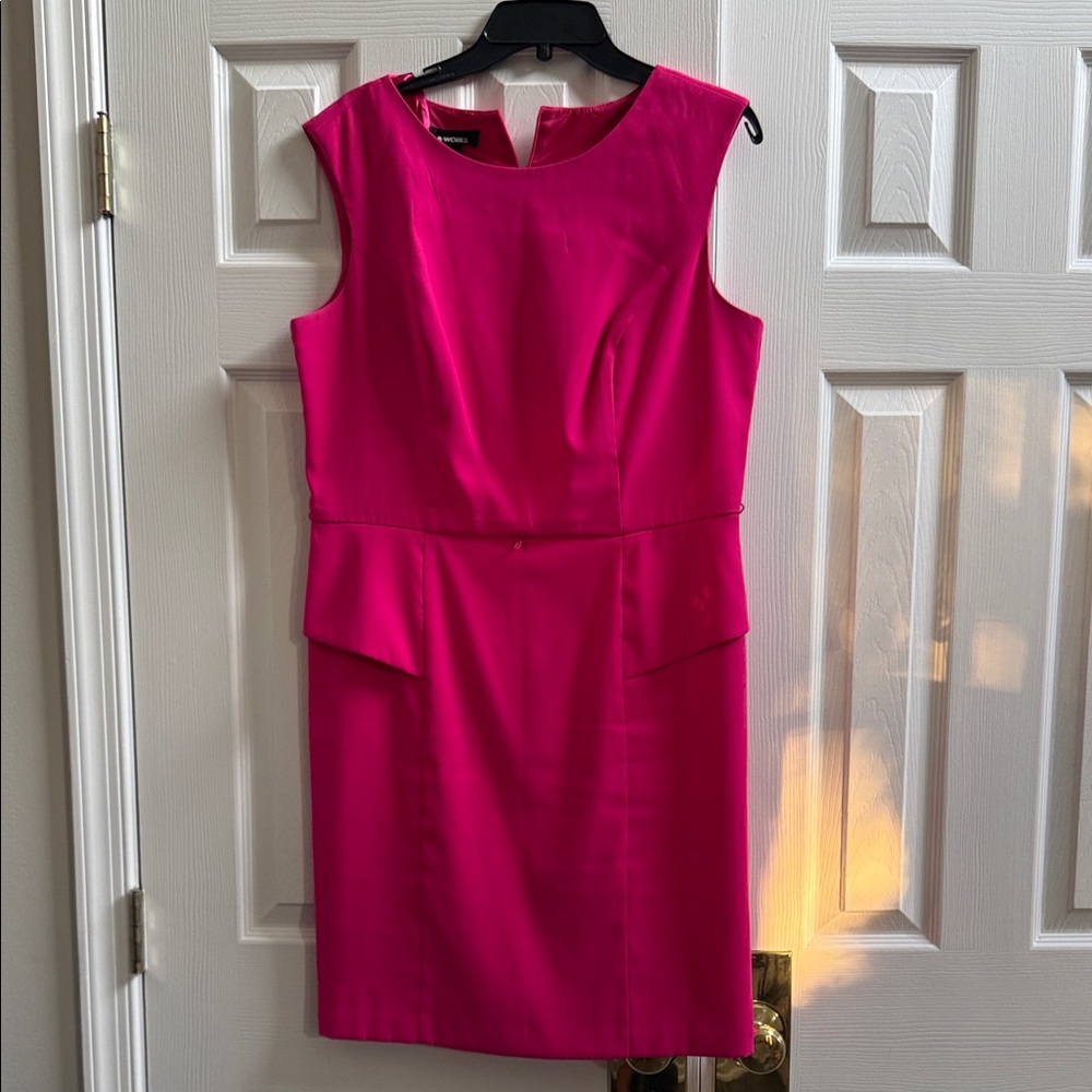 Vibrant Pink Midi Dress